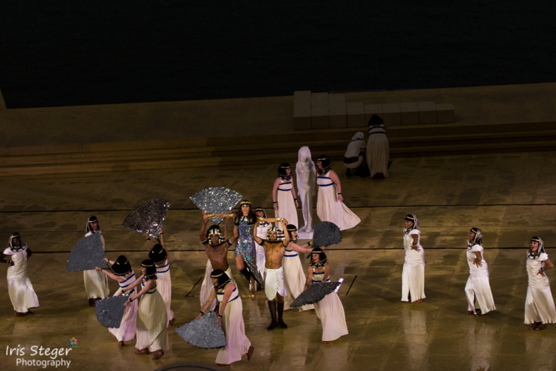 Ensemble "Aida" mit Sophie Berner als Amneris