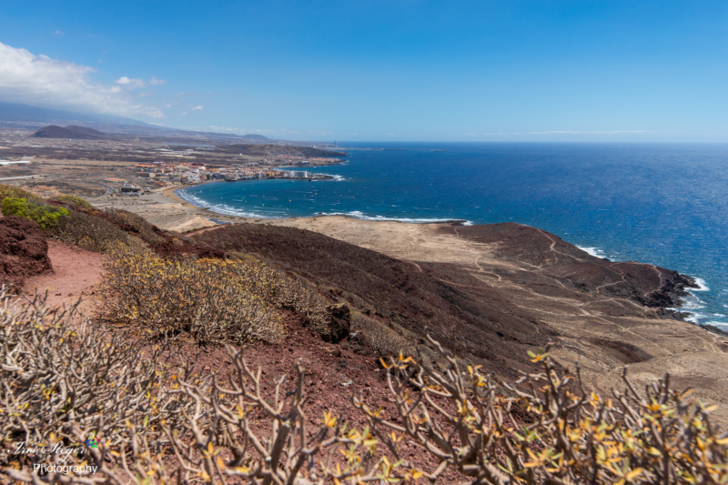 Blick vom Mount Roja auf El Médano