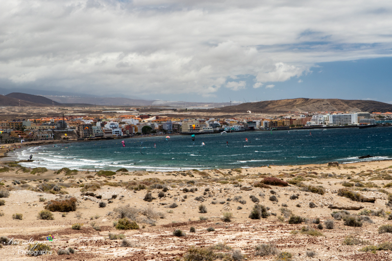 Blick vom Mount Roja auf El Médano